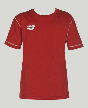 T-Shirt Arena Team Line Corta Sleeve Rouge Homme | RWQ-85250676