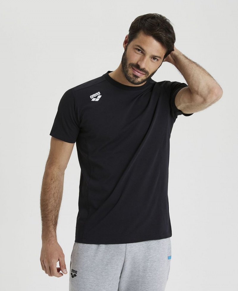 T-Shirt Arena Team Panel Noir Homme | OBH-02689352