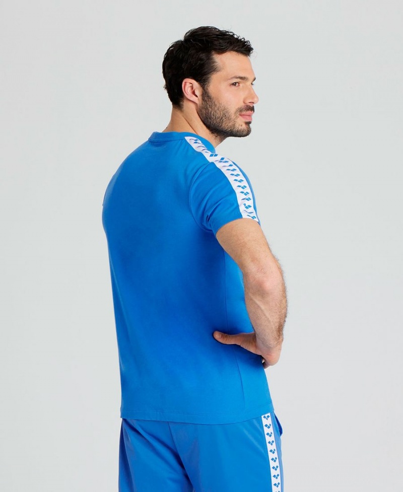 T-Shirt Arena Team US Bleu Blanche Homme | CJS-31544441