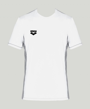 T-Shirt Arena Team Line Tech Corta Sleeve Blanche Homme | BEO-68779390