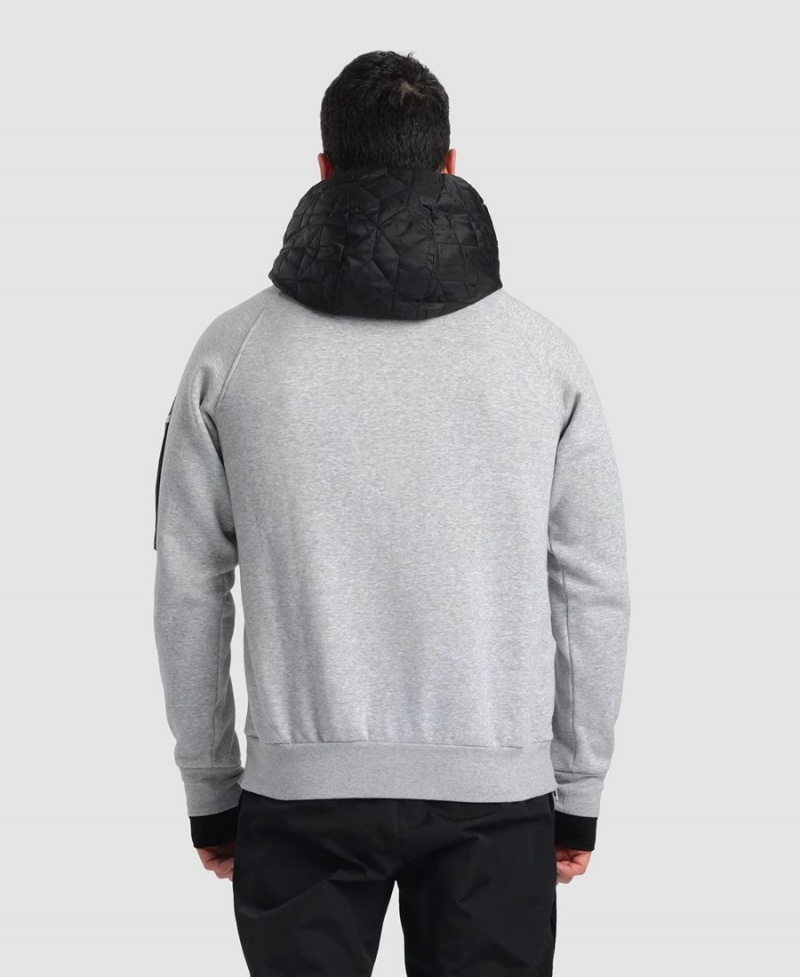 Sweatshirt Arena Encapuchonné Tech Grise Homme | EEX-68591371