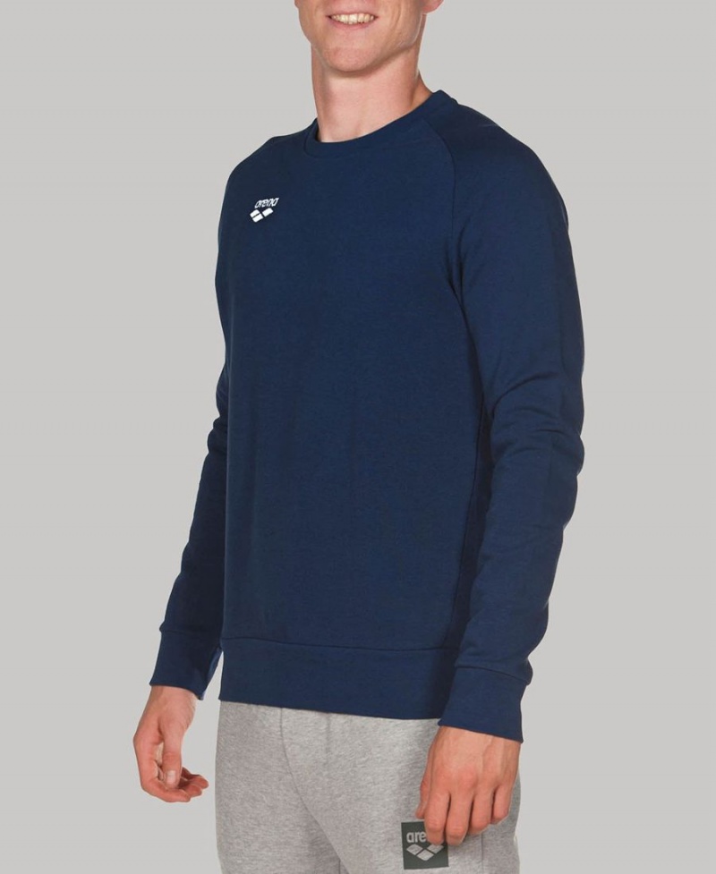 Sweatshirt Arena Essential Crewneck Bleu Marine Homme | MNF-48175749