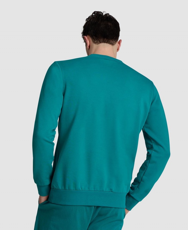 Sweatshirt Arena Logo Crewneck Vert Homme | UEP-80214297