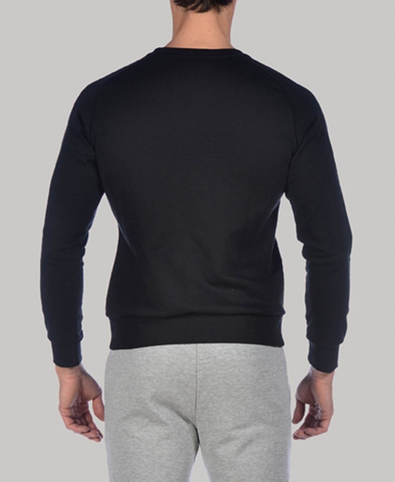 Sweatshirt Arena Essential Crewneck Noir Homme | BLO-05952902