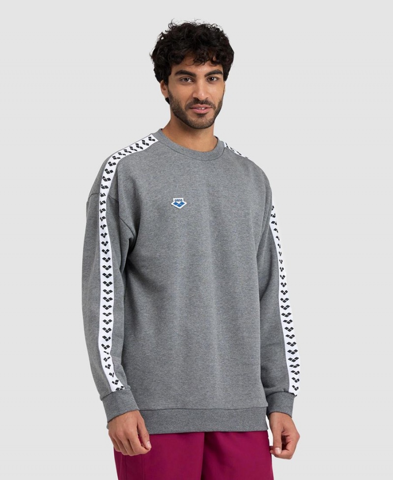 Sweatshirt Arena Oversized Team Grise Blanche Homme | IMK-51203021