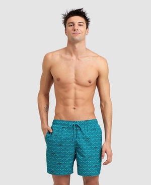 Short Arena Allover Beach Vert Homme | DTQ-53165090