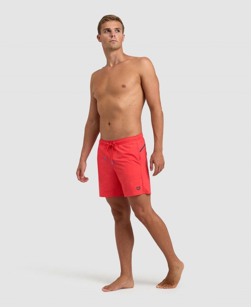 Short Arena Pro Beach Rouge Vert Olive Homme | YFD-16277240