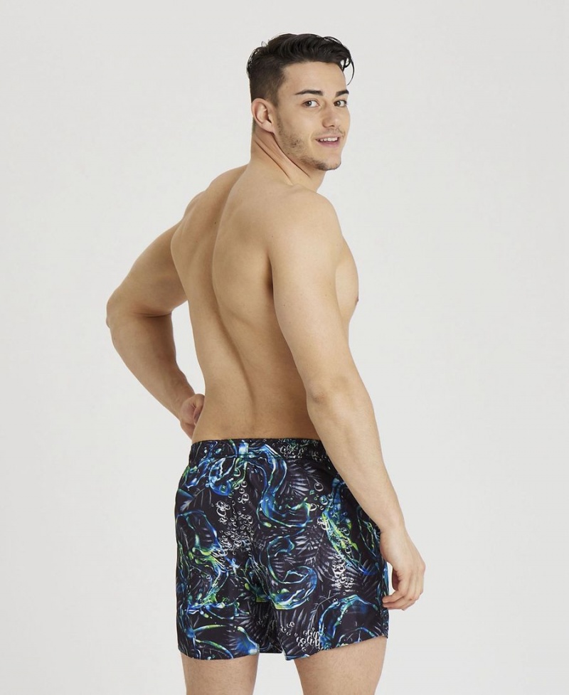 Short Arena Allover Beach Noir Multicolore Homme | WFU-23027996