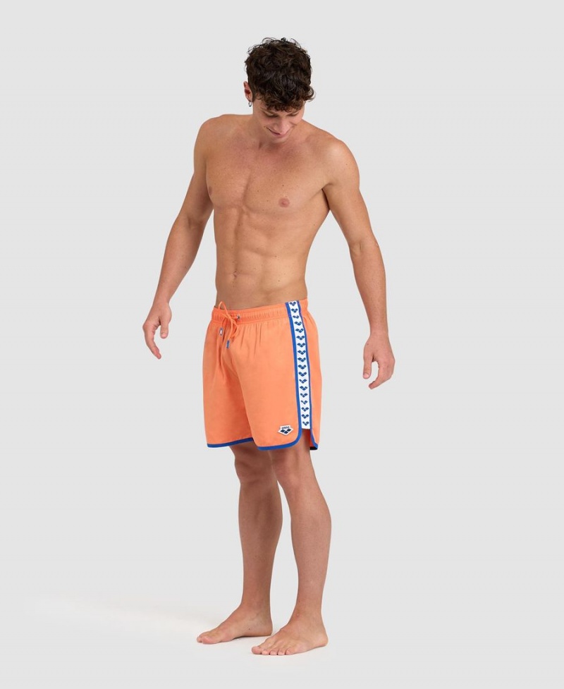 Short Arena Icons Team Stripe Orange Bleu Homme | SDJ-88605930