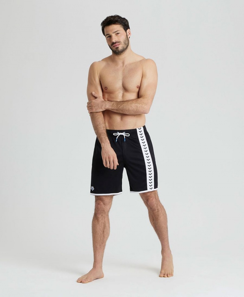 Short Arena Icons Beach Bermuda Noir Blanche Homme | ERX-33847810