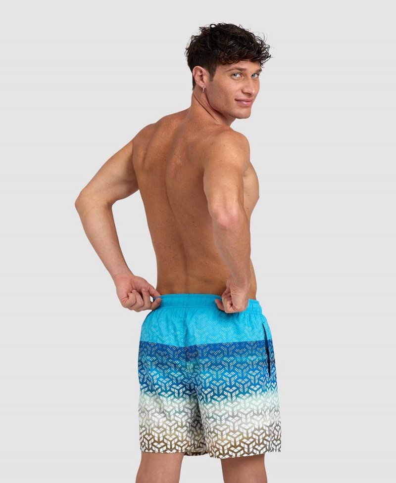 Short Arena Placed Beach Turquoise Homme | UNS-72945953