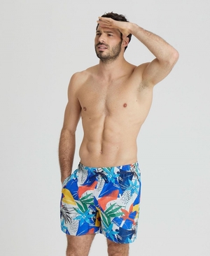 Short Arena Allover Print Beach Blanche Multicolore Homme | CGF-69169369