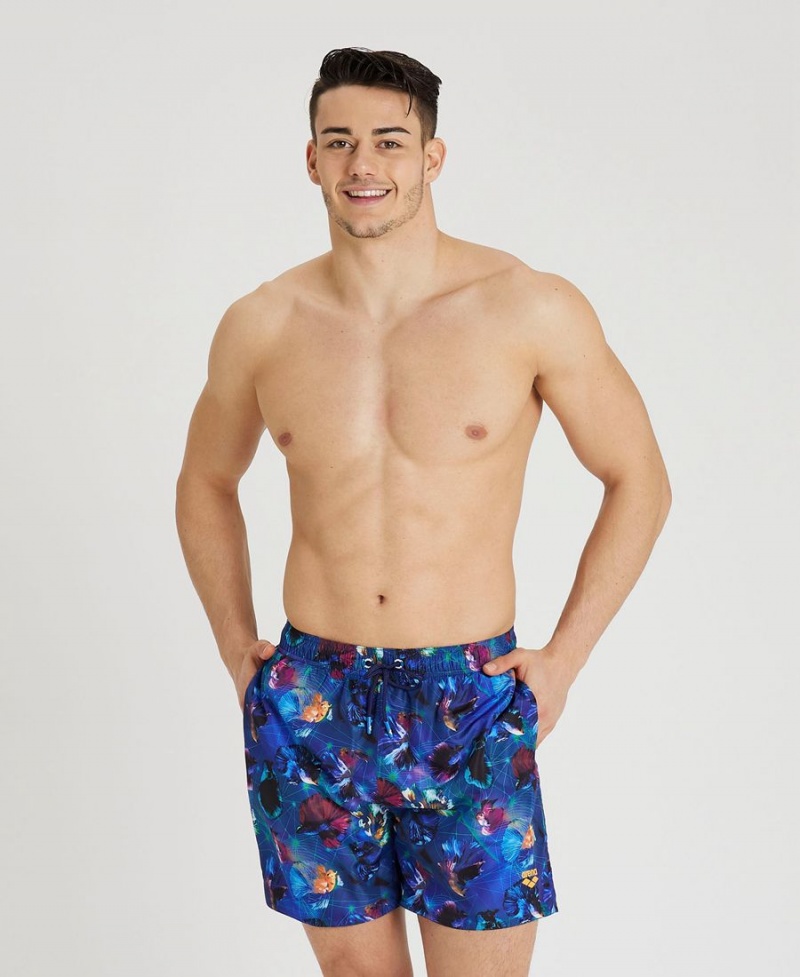 Short Arena Allover Print Beach Noir Multicolore Homme | DXQ-59187759