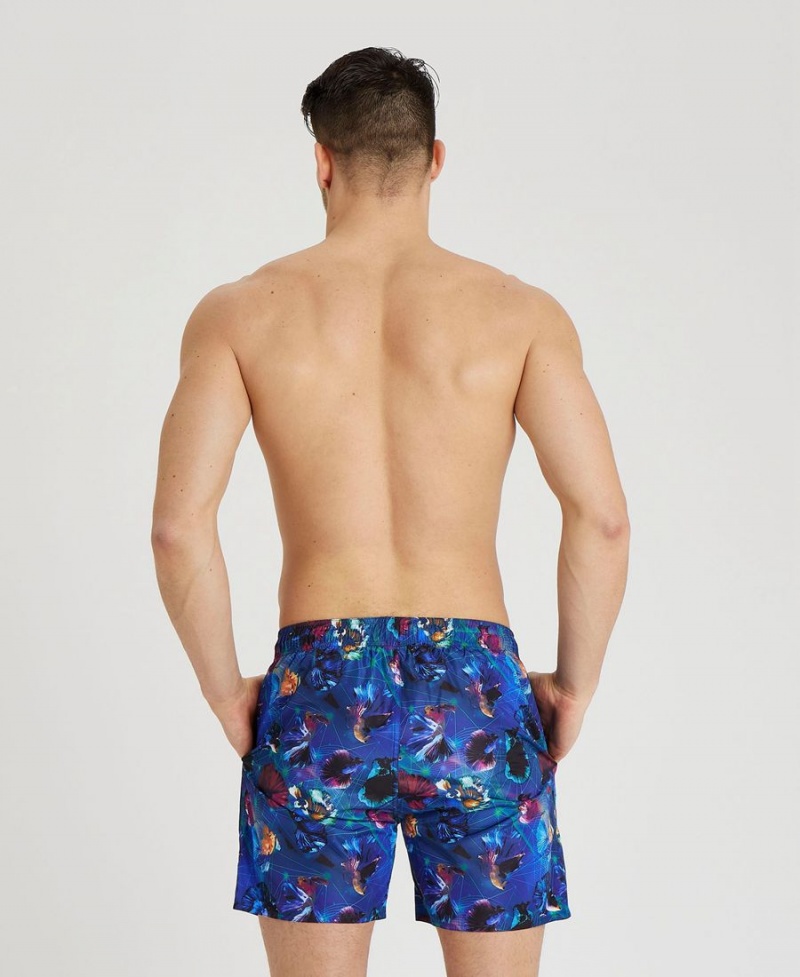 Short Arena Allover Print Beach Noir Multicolore Homme | DXQ-59187759