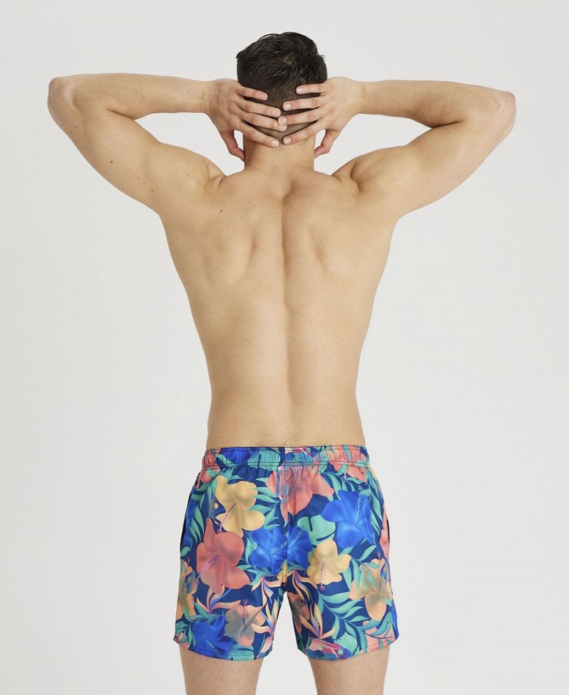 Short Arena Allover Beach Bleu Multicolore Homme | CXR-17456098