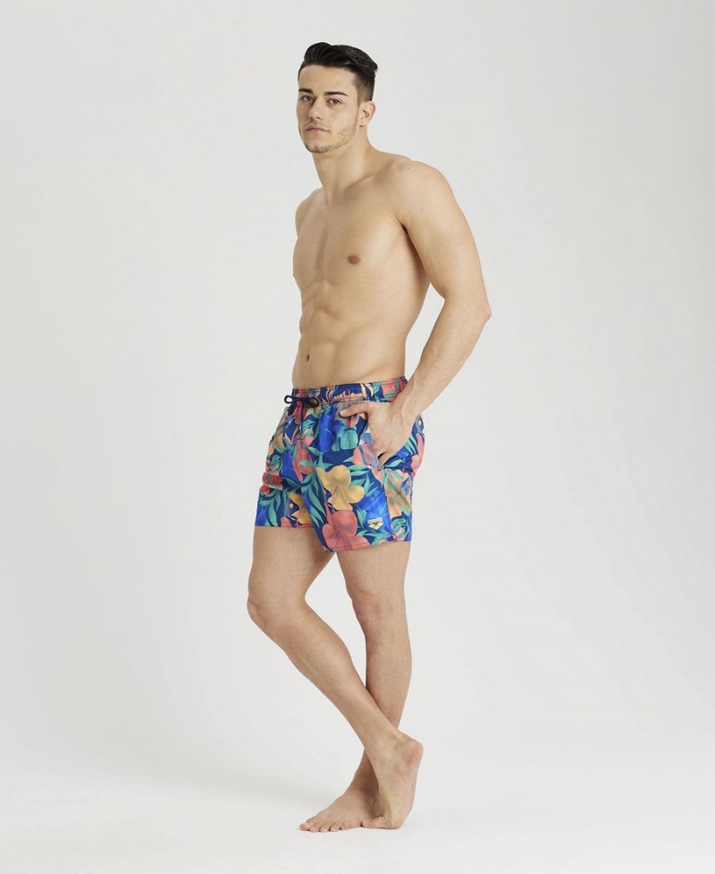 Short Arena Allover Beach Bleu Multicolore Homme | CXR-17456098