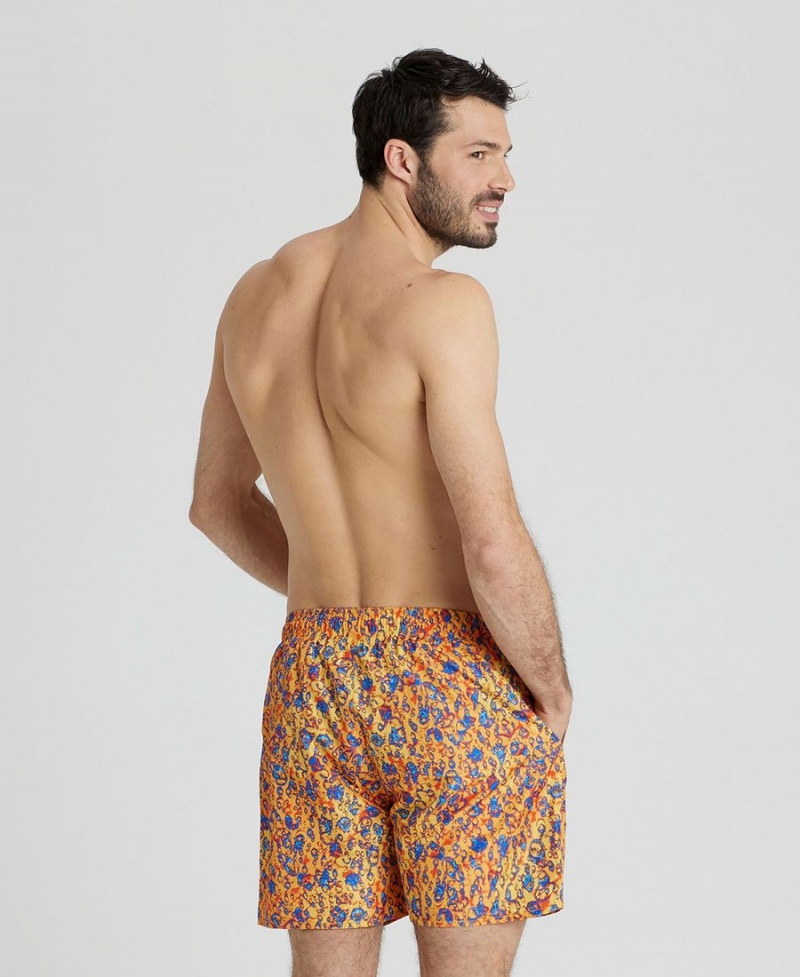 Short Arena Allover Print Beach Jaune Multicolore Homme | AEZ-07063806