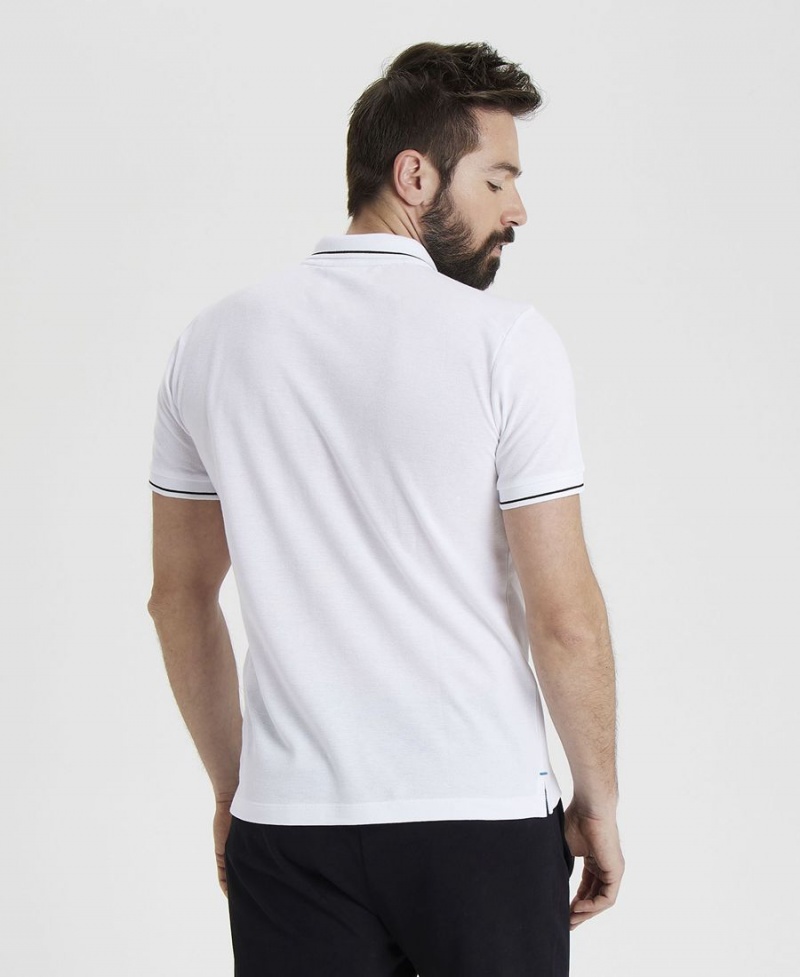 Polo Arena Team Solid Blanche Homme | HRD-95136764