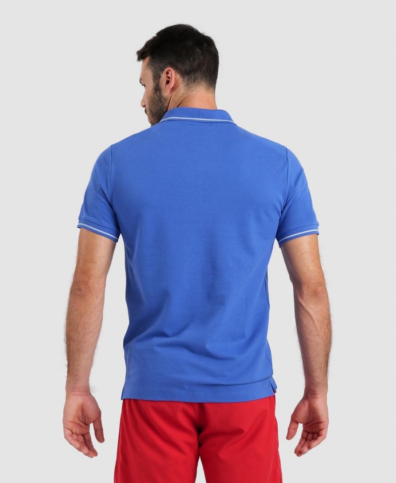 Polo Arena Team Solid Bleu Homme | QQO-64592849