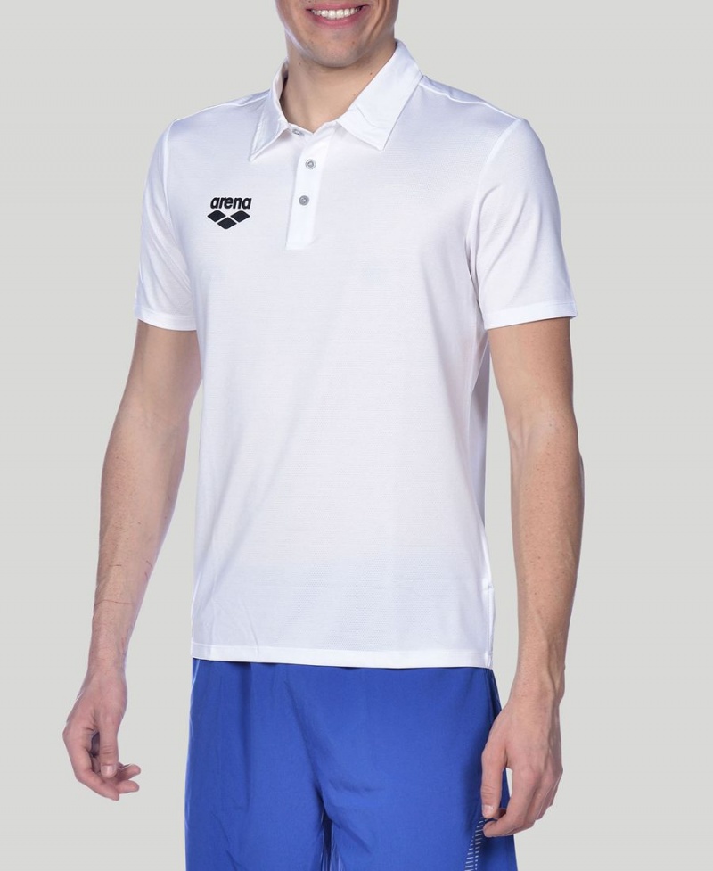 Polo Arena Team Line Tech Corta Sleeve Blanche Homme | PSG-65290223