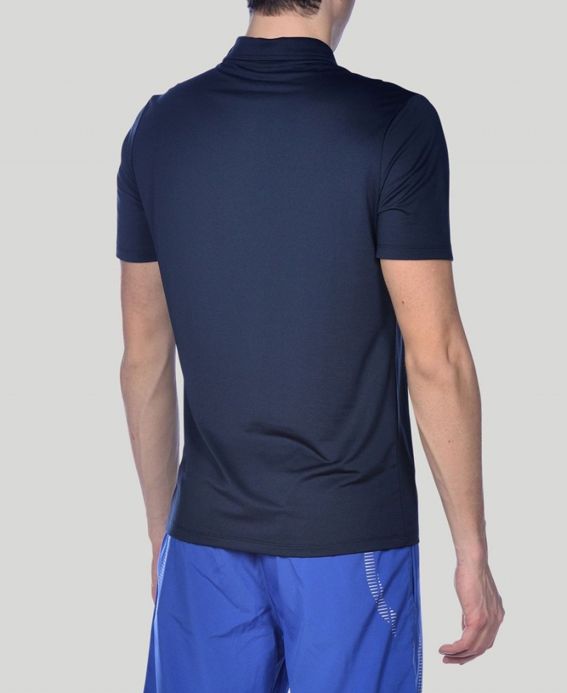 Polo Arena Team Line Tech Corta Sleeve Bleu Marine Homme | IJM-88257845