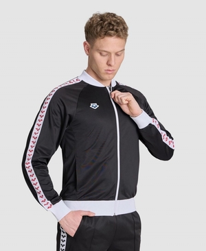 Veste Arena Relax IV Team Full-Zip Noir Blanche Rouge Homme | YTH-12633197