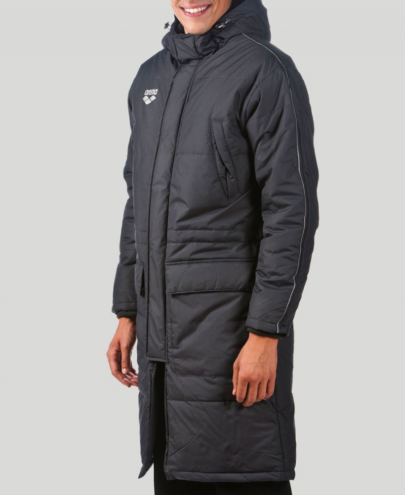 Veste Arena Team Line Parka Grise Homme | TCU-44120837