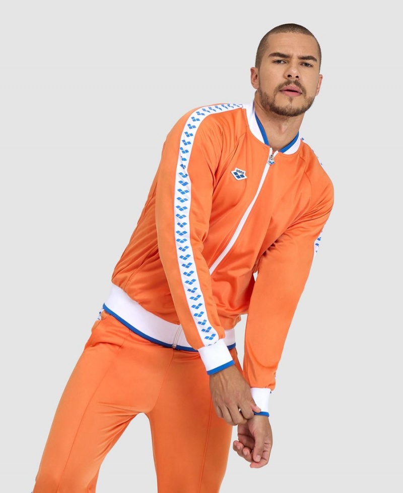 Veste Arena Relax IV Team Full-Zip Orange Blanche Homme | YMQ-49435477