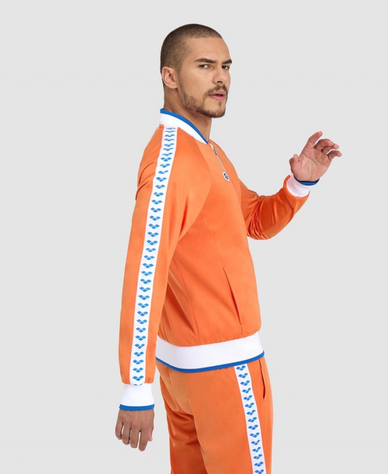 Veste Arena Relax IV Team Full-Zip Orange Blanche Homme | YMQ-49435477