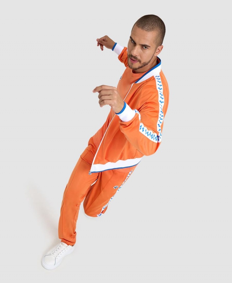 Veste Arena Relax IV Team Full-Zip Orange Blanche Homme | YMQ-49435477