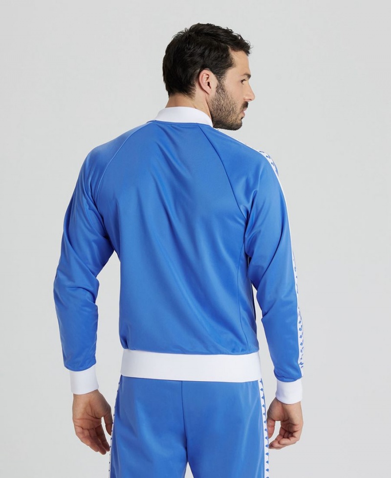 Veste Arena Relax IV Team Full-Zip Bleu Blanche Homme | YLJ-79831131