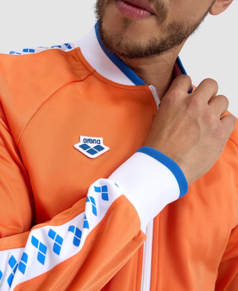 Veste Arena Relax IV Team Full-Zip Orange Blanche Homme | YMQ-49435477