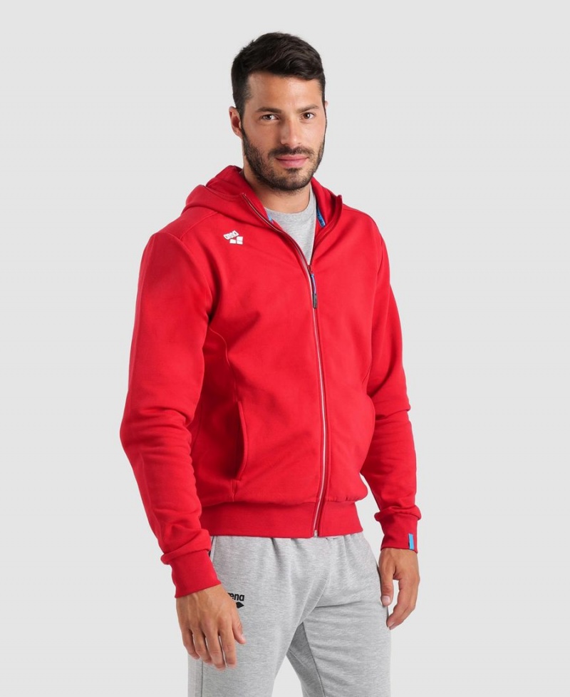 Veste Arena Team Encapuchonné Panel Rouge Homme | MZG-01725426