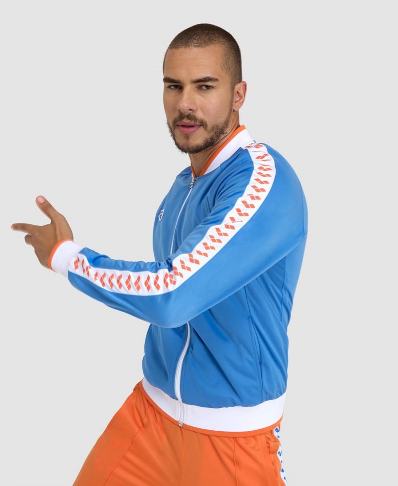 Veste Arena Relax IV Team Full-Zip Bleu Blanche Orange Homme | CDX-50867045