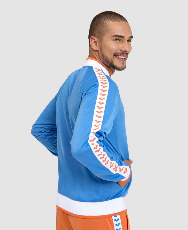 Veste Arena Relax IV Team Full-Zip Bleu Blanche Orange Homme | CDX-50867045