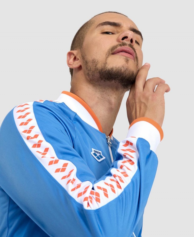 Veste Arena Relax IV Team Full-Zip Bleu Blanche Orange Homme | CDX-50867045