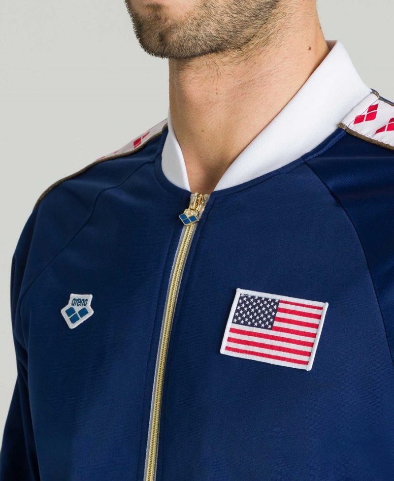 Veste Arena Relax IV Nations Team Bleu Marine Homme | FNI-27621855