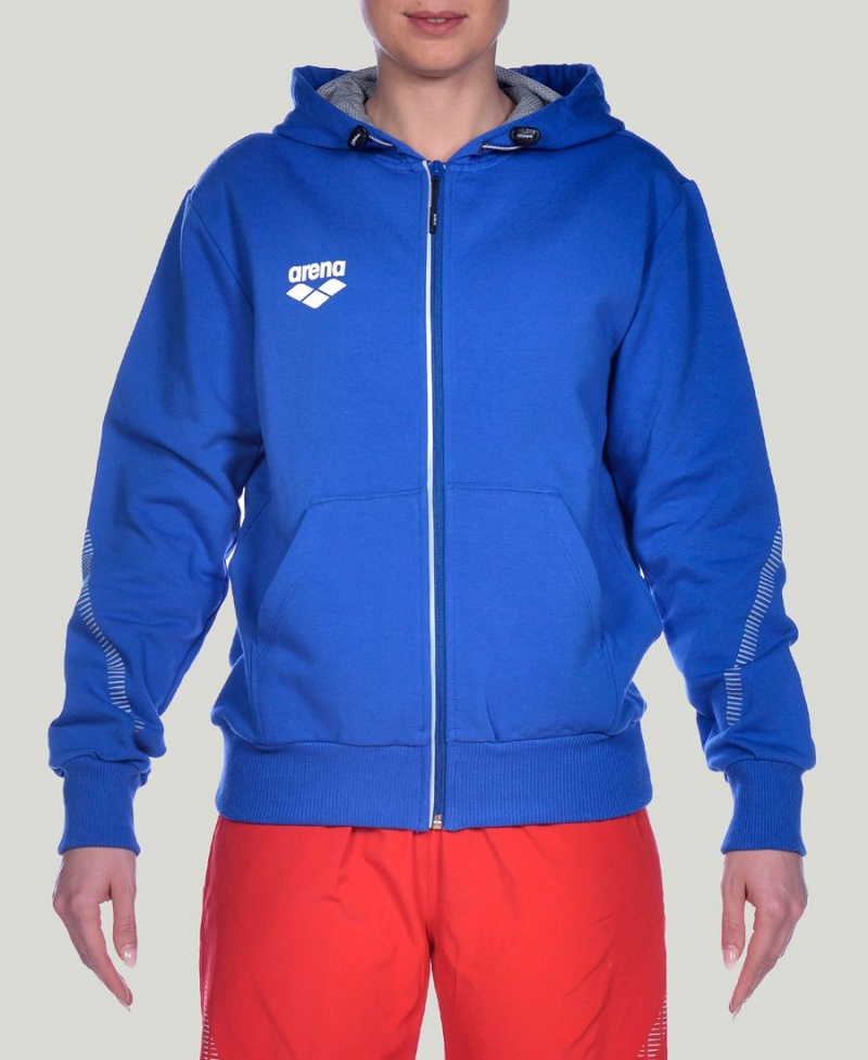 Veste Arena Team Line Encapuchonné Bleu Homme | XQW-64196150