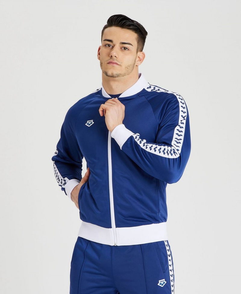 Veste Arena Relax IV Team Full-Zip Bleu Marine Blanche Homme | MUQ-24315078