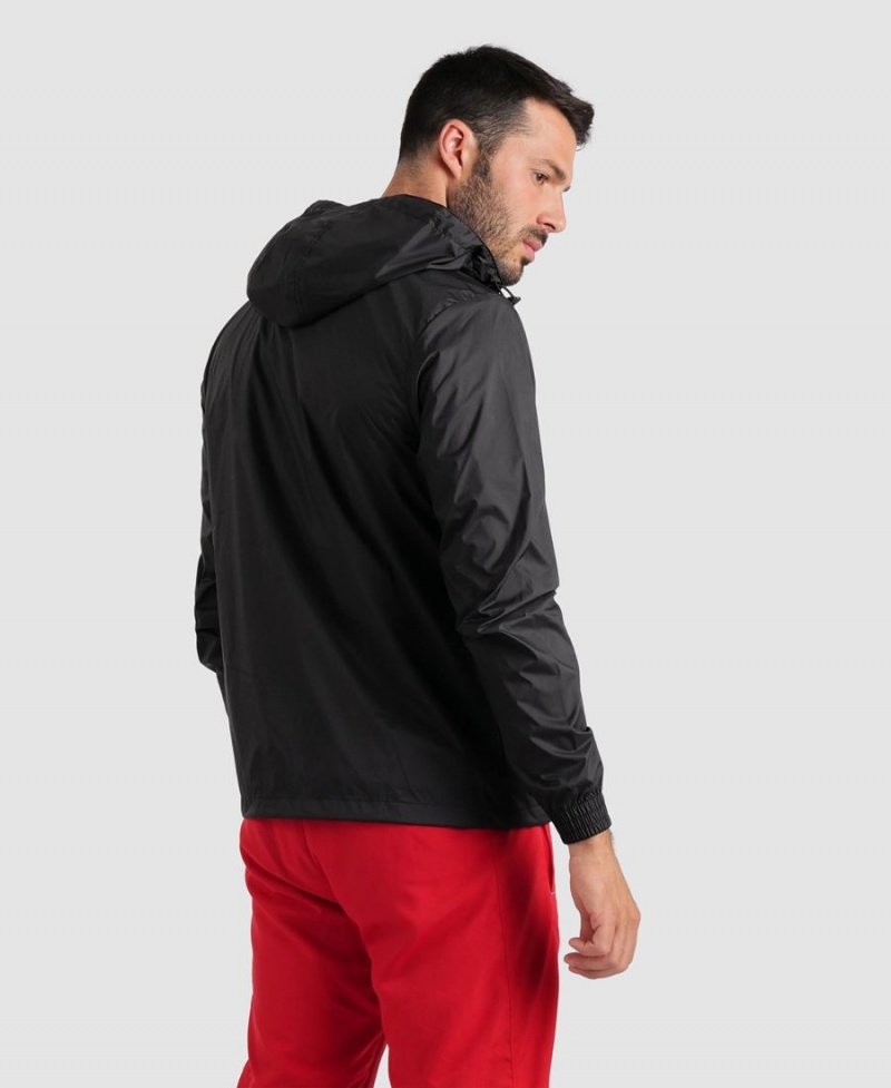 Veste Arena Team Windbreaker Solid Noir Homme | GWI-98294742