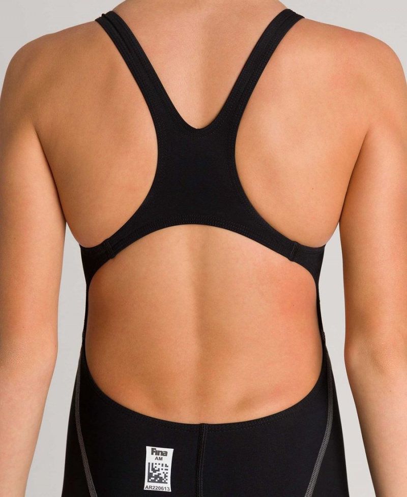 Combinaison Natation Arena Powerskin ST 2.0 Youth Open Back Noir Fille | ZSI-51036174