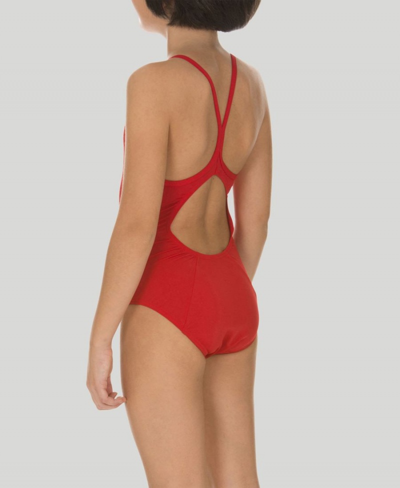 Maillot de Bain Arena Master Youth Light Drop Back Rouge Fille | JMQ-43576800