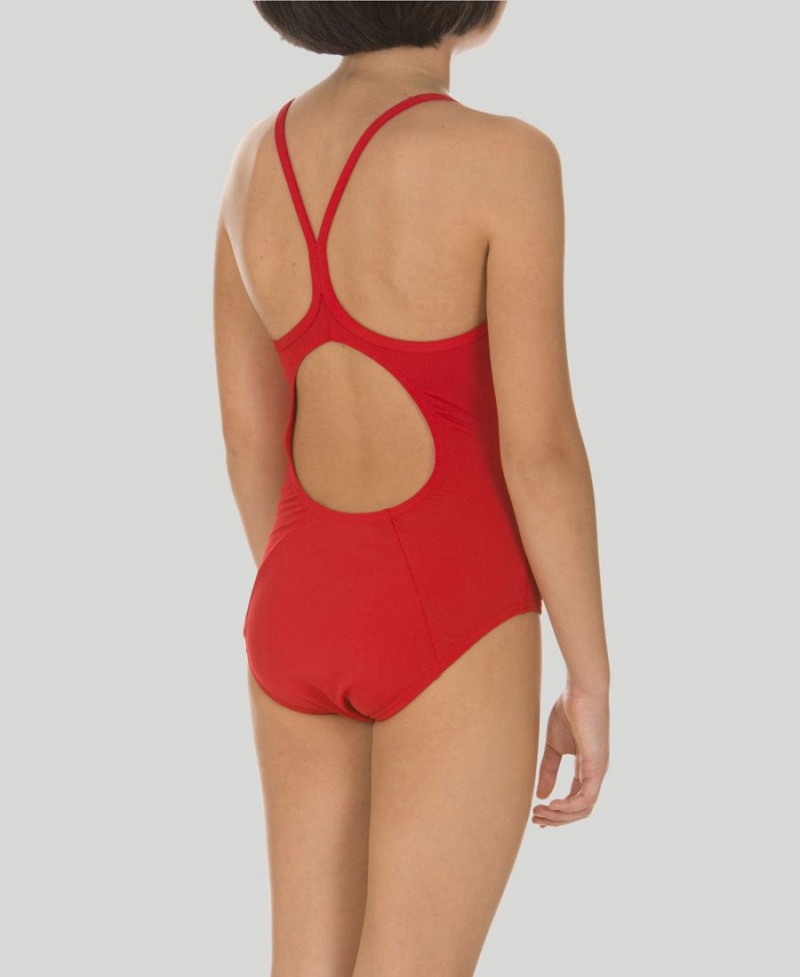 Maillot de Bain Arena Master Youth Light Drop Back Rouge Fille | JMQ-43576800