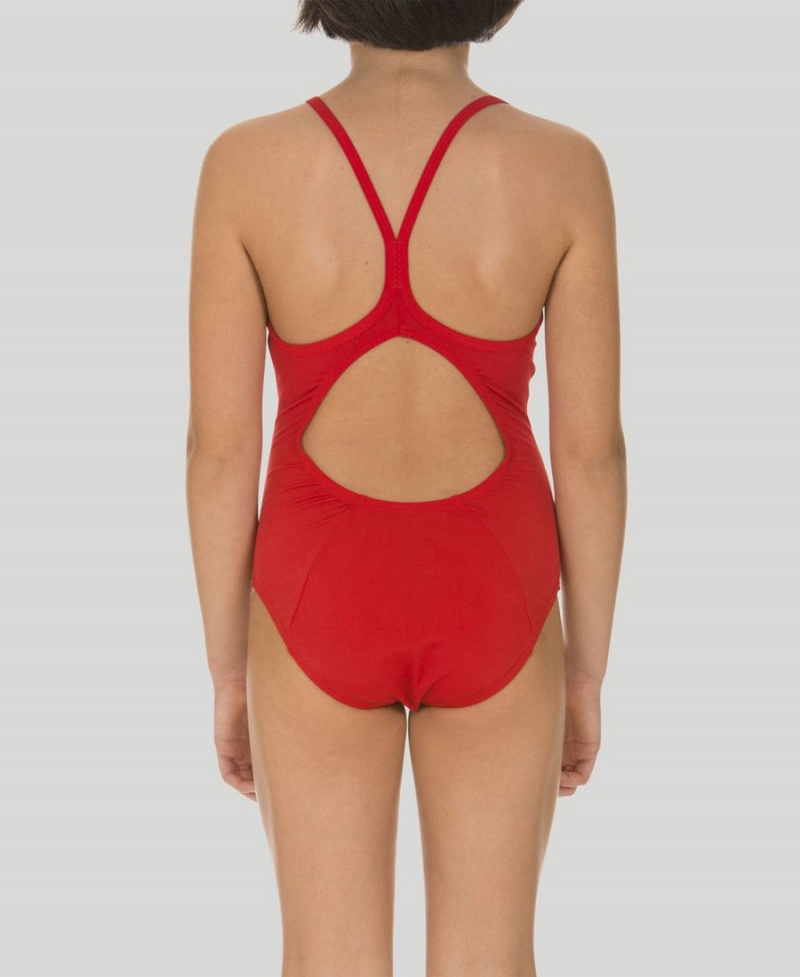 Maillot de Bain Arena Master Youth Light Drop Back Rouge Fille | JMQ-43576800