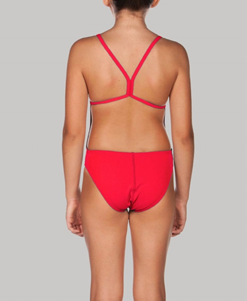 Maillot de Bain Arena Mast Youth Light Tech Back Rouge Fille | AFH-86600865