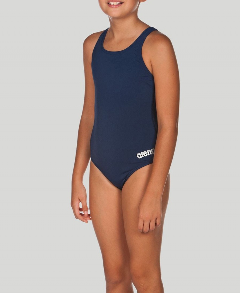 Maillot de Bain Arena Madison Youth Swim Pro Back Bleu Marine Fille | GAR-79684555