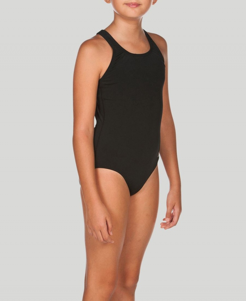 Maillot de Bain Arena Madison Youth Swim Pro Back Noir Fille | XUJ-28646215