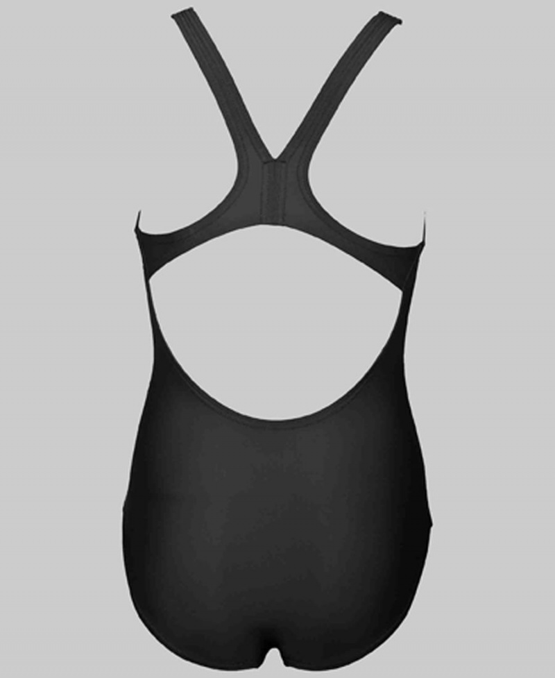 Maillot de Bain Arena LTS Youth Swim-Pro Back Noir Fille | QBO-94357700