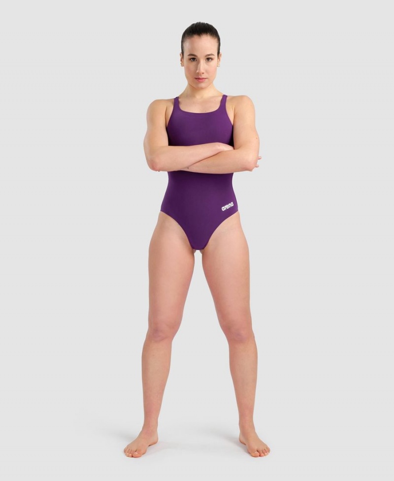 Maillot de Bain Arena Team Swim Pro Solid Violette Fille | BYJ-97543051