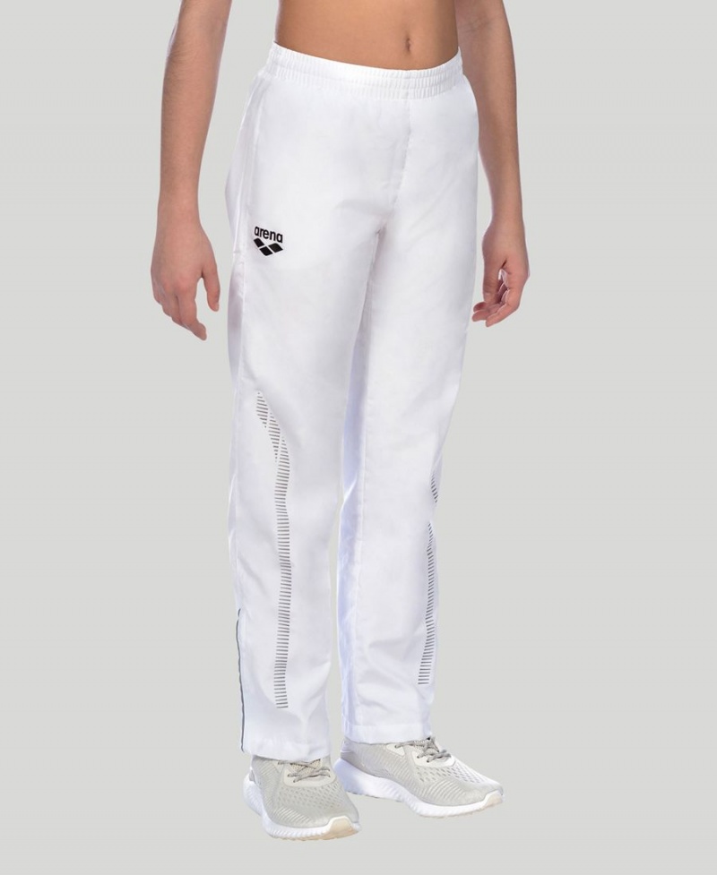 Pantalon Arena Youth Team Line Warm-Up Blanche Fille | MED-62462166